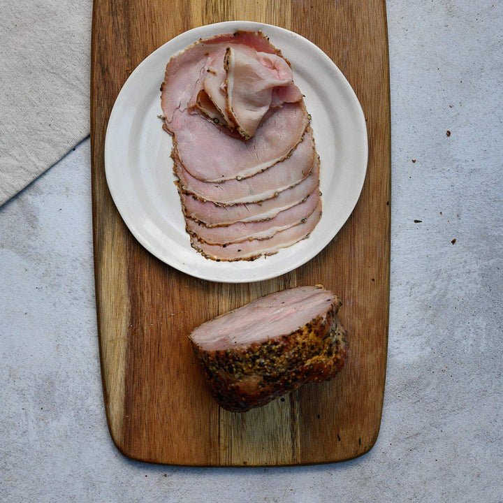 Pepper Kaizer Ham (Avg 150g) - Dargle Valley cold cuts cold meats pepper kaizer sliced