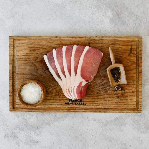 Wood-Smoked Back Bacon (avg. 200g) - Dargle Valley 